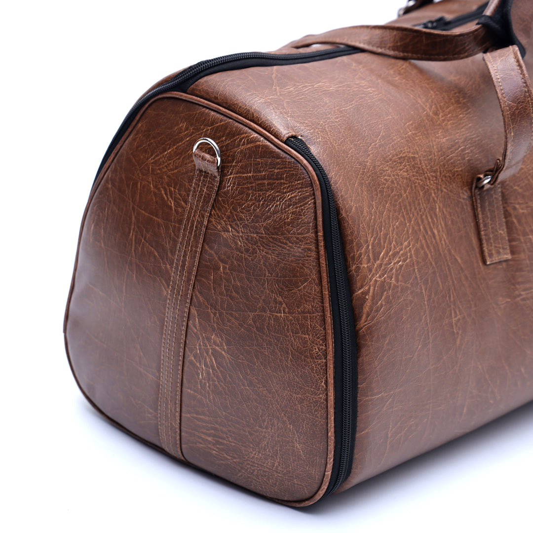 Garment Duffle - A Premium Leather Weekender + Free Crossbody Bag