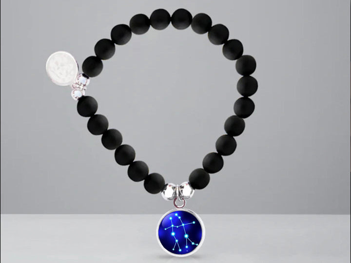 Stars Constellation Beaded Bracelet (Black)