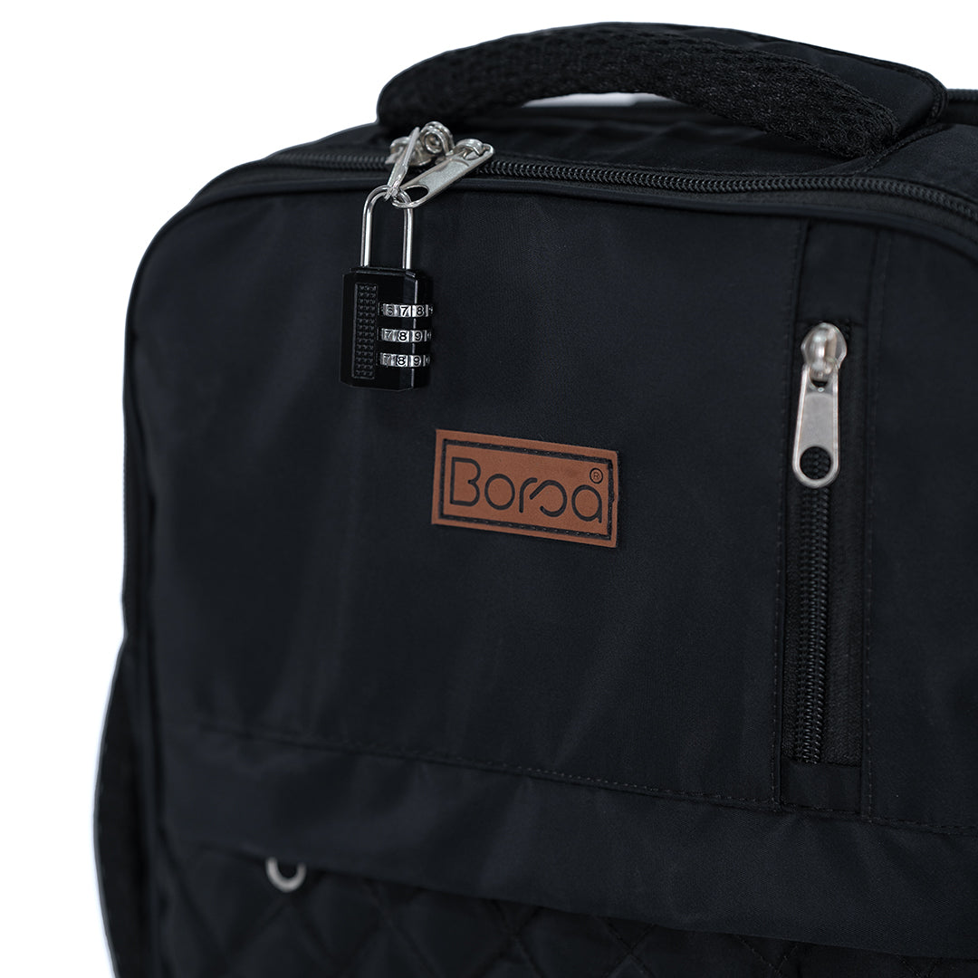 Leather Convertible Backpack + Anti-Theft Keyless Lock (3 In 1)