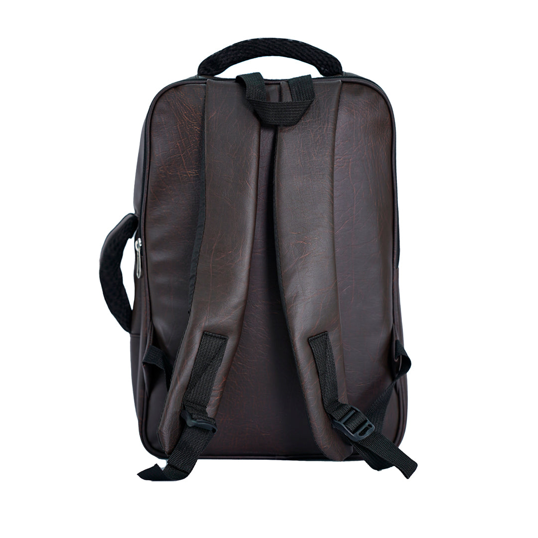 Leather Convertible Backpack + Anti-Theft Keyless Lock (3 In 1)