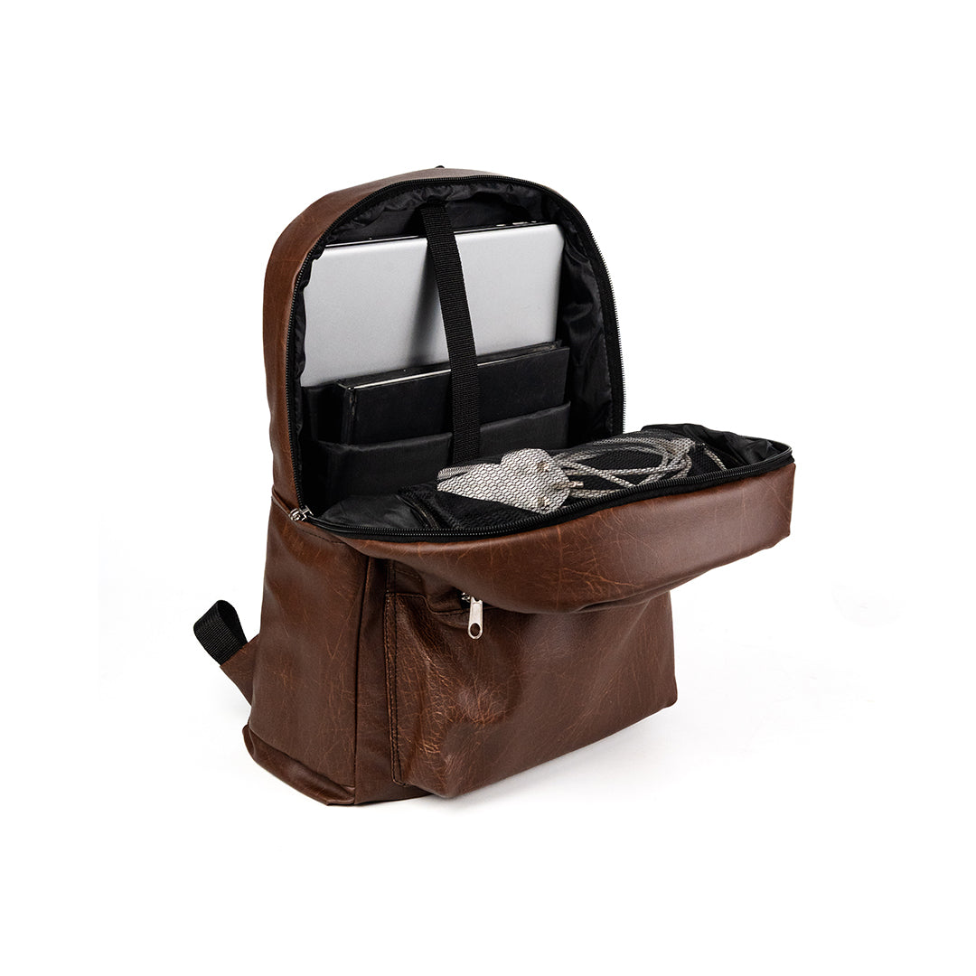 PREMIUM LEATHER BACKPACK + Anti-Theft Keyless Lock