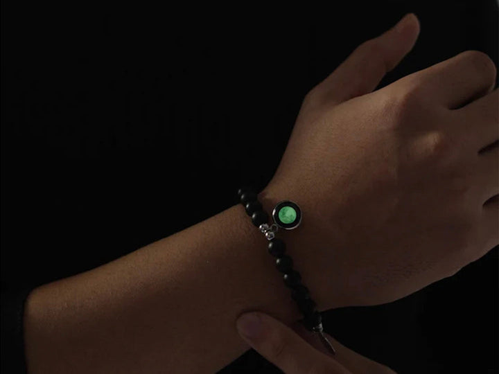 Birthmoon Beaded Bracelet (Black)