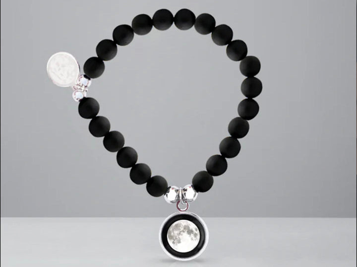Birthmoon Beaded Bracelet (Black)