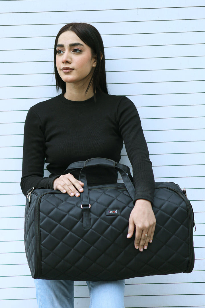 LEATHER GARMENT DUFFLE (WITHOUT TROLLEY)