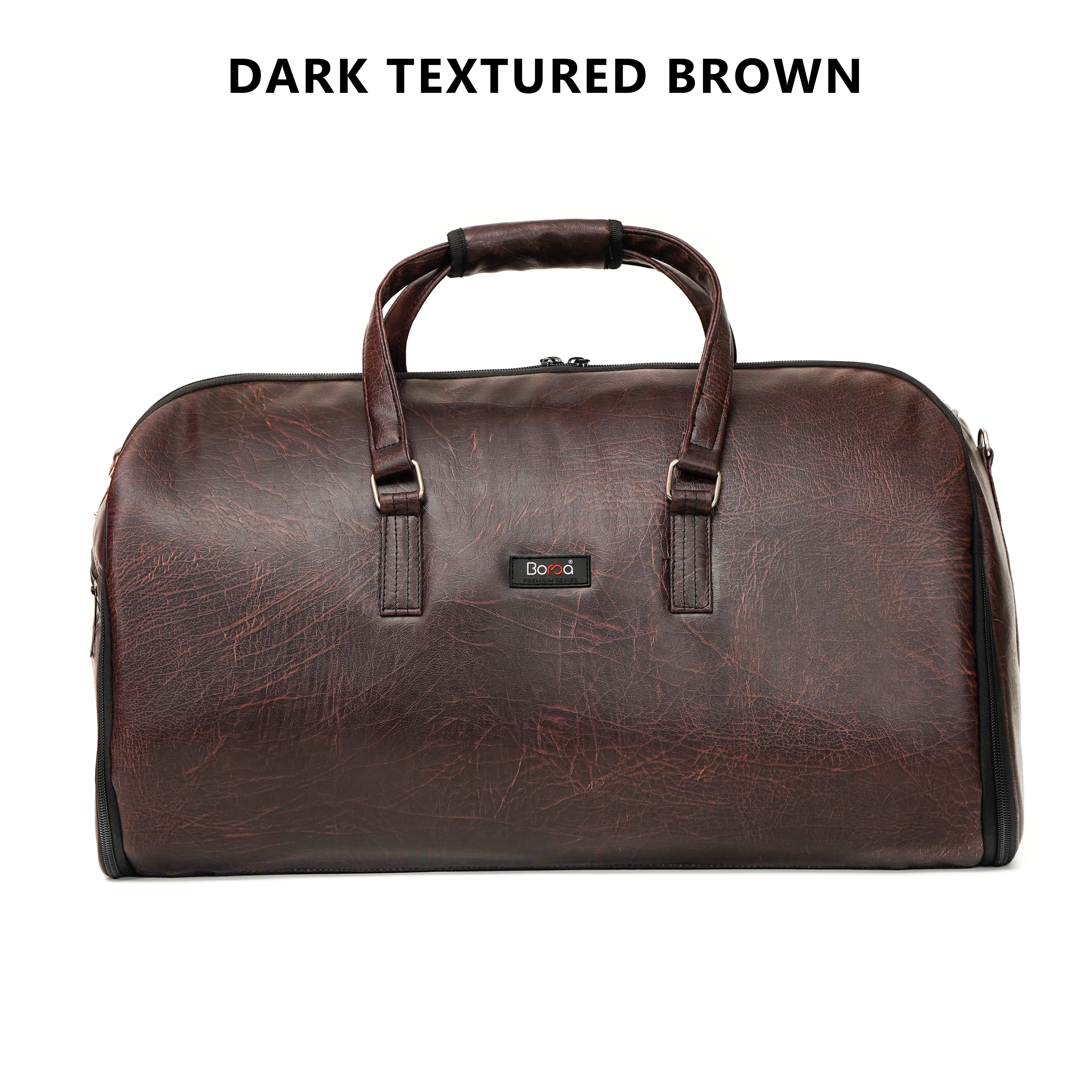 Leather garment duffle best sale