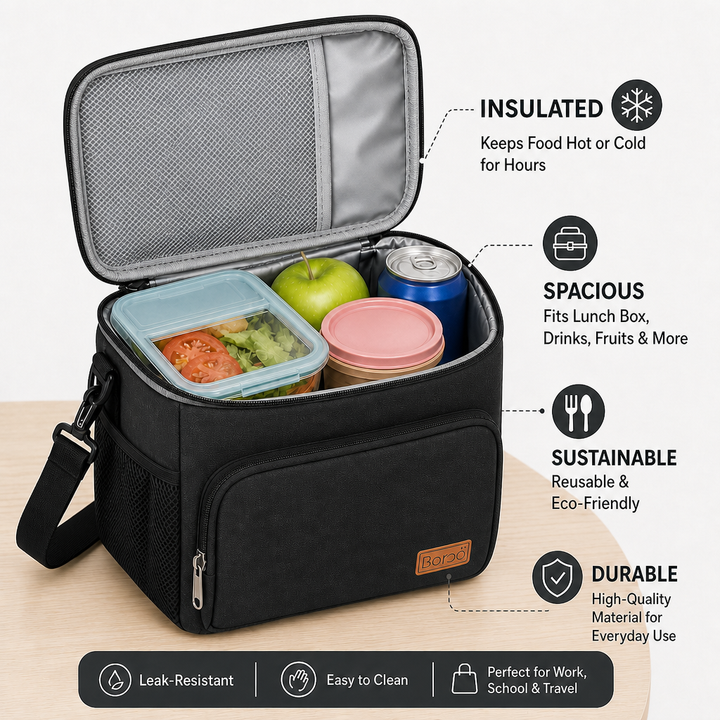 Insulated Lunch Box Bag