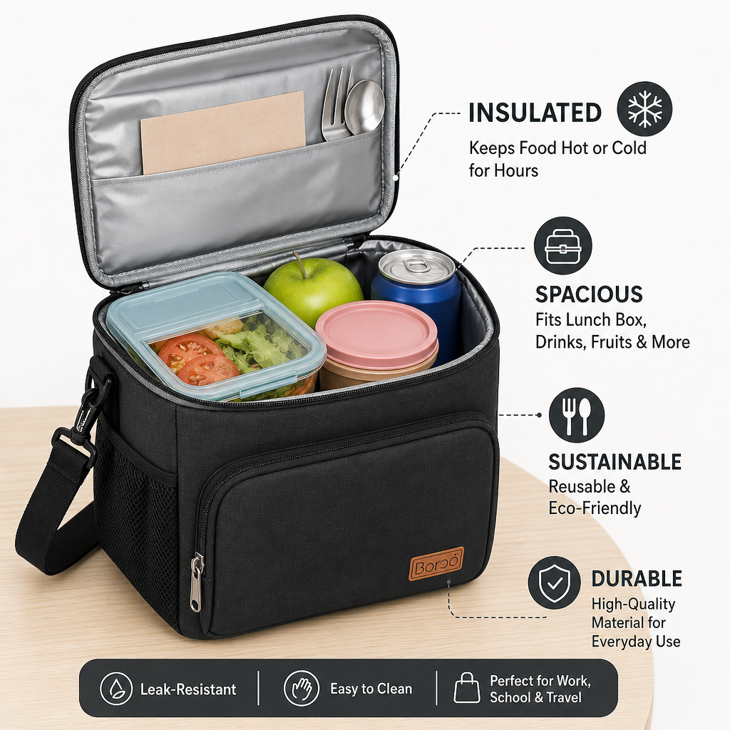 Insulated Lunch Box Bag