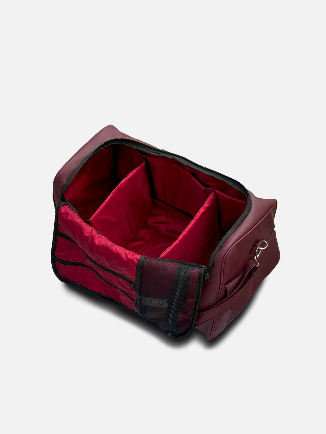 Premium Leather Duffle - The Organized Travel Bag