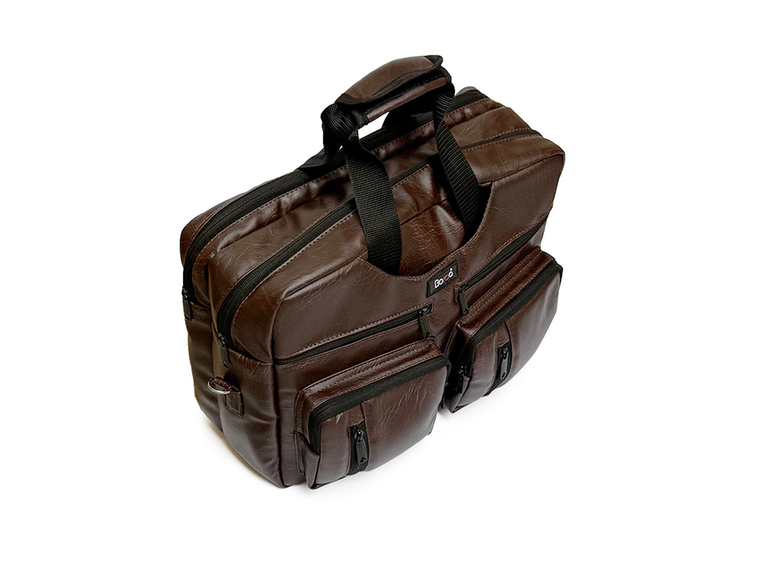 Leather Laptop Convertible Backpack (2 In 1)