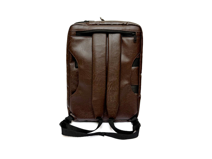 Leather Laptop Convertible Backpack (2 In 1)