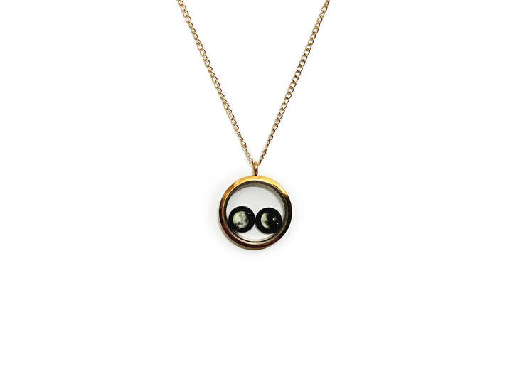 Birthmoon Premium Twin Necklace (Gold)