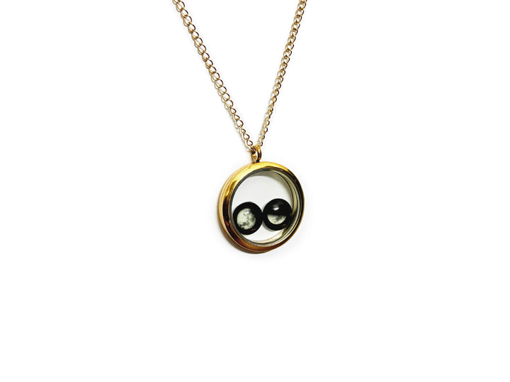 Birthmoon Premium Twin Necklace (Gold)