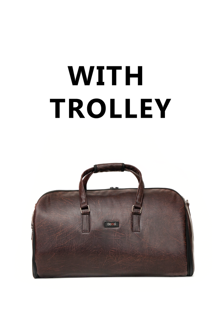 LEATHER GARMENT DUFFLE (WITH TROLLEY)